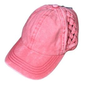 SIDE WEAVE MESSY BUN HAT